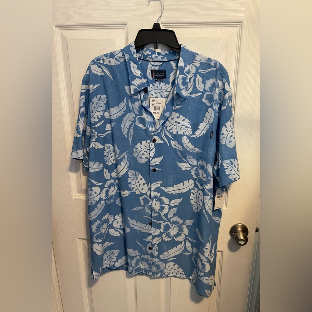 Jack O’Neill Men’s Pacifica Hawaiian Button-Up Short Sleeve Shirt XXL NWT Tropic